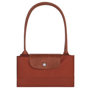 Le Pliage Green L Tote bag Chestnut – Recycled canvas