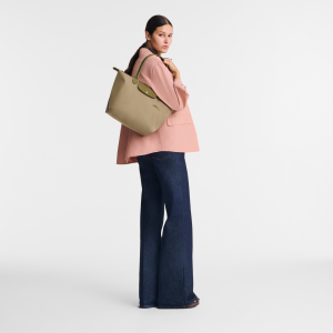 Le Pliage Green L Tote bag Artichoke – Recycled canvas