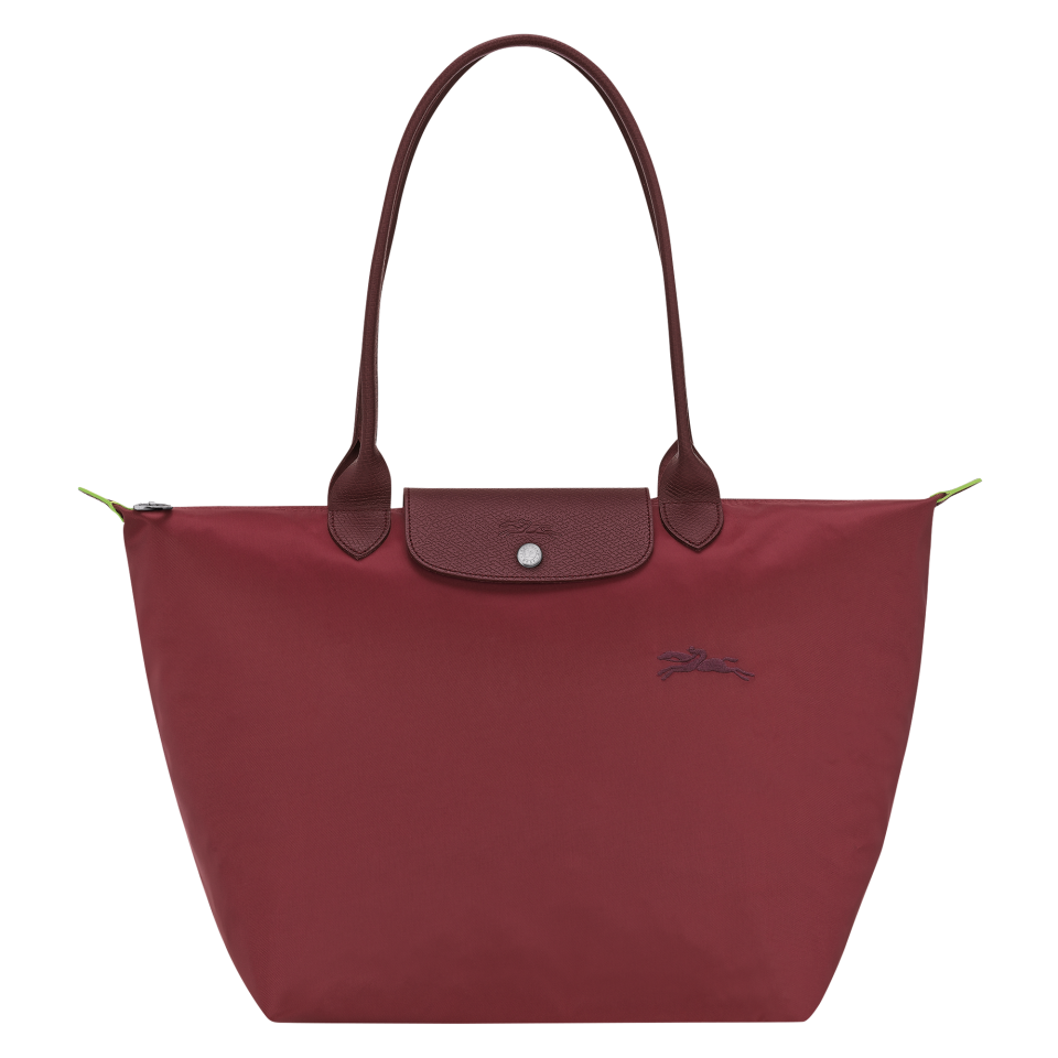 Le Pliage Green L Tote bag Pomegranate - Recycled canvas