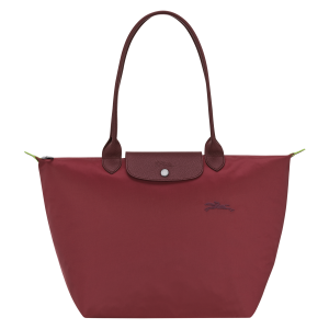 Le Pliage Green L Tote bag Pomegranate – Recycled canvas