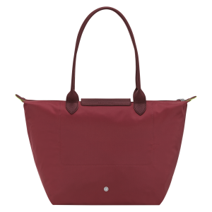 Le Pliage Green L Tote bag Pomegranate – Recycled canvas