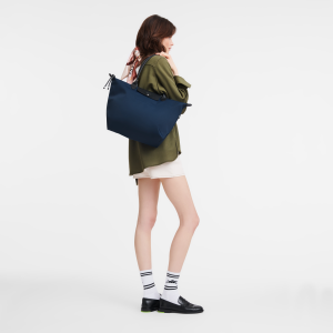 Le Pliage Energy L Tote bag Navy – Recycled canvas