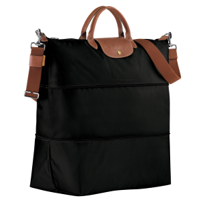 Le Pliage Original Travel bag expandable Black – Recycled canvas