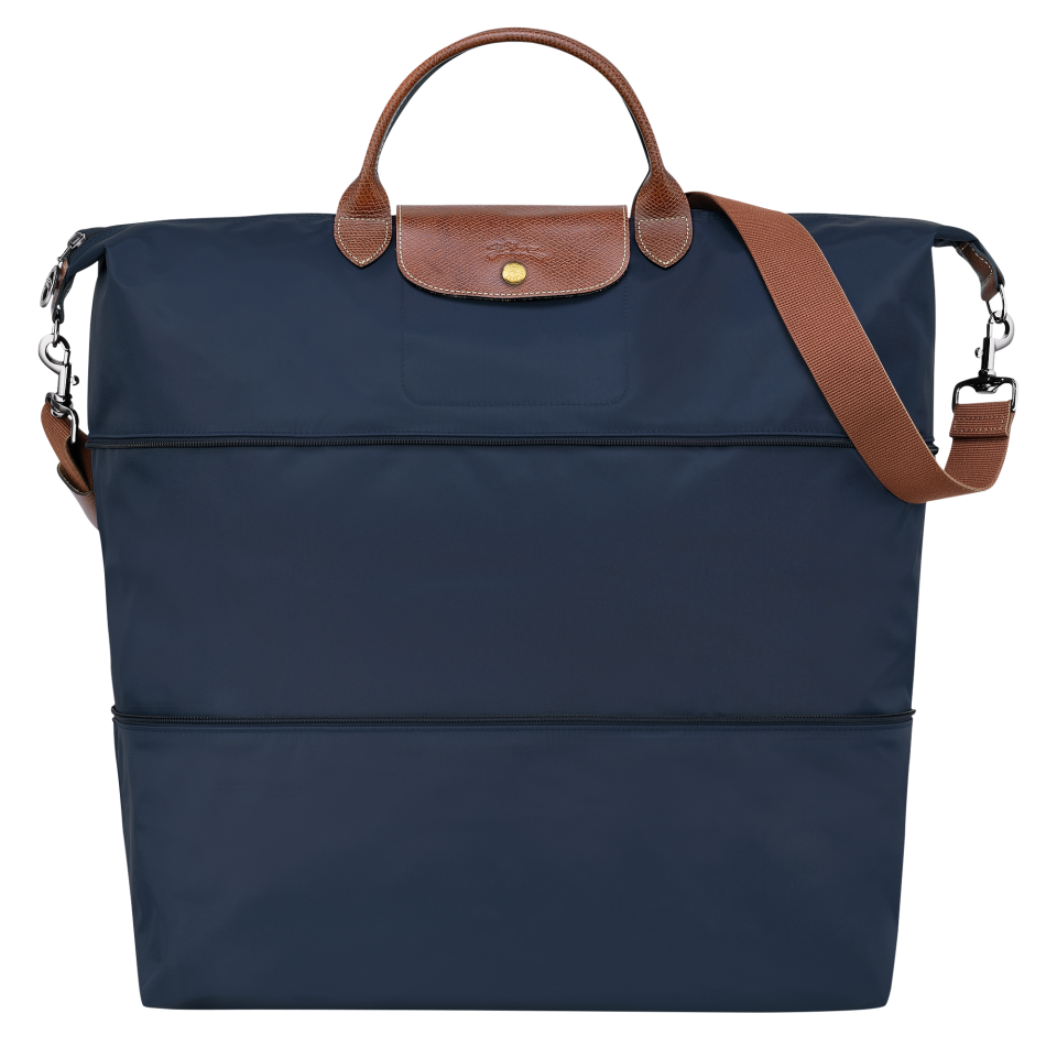 Le Pliage Original Travel bag expandable Navy - Recycled canvas