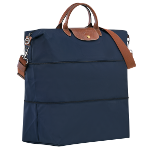 Le Pliage Original Travel bag expandable Navy – Recycled canvas