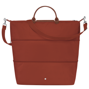 Le Pliage Green Travel bag expandable Chestnut – Recycled canvas