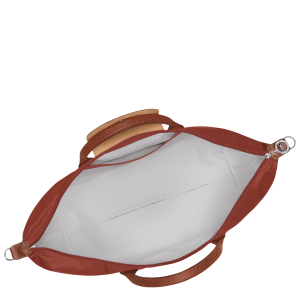 Le Pliage Green Travel bag expandable Chestnut – Recycled canvas