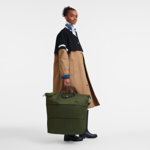 Le Pliage Green Travel bag expandable Forest – Recycled canvas