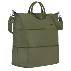 Le Pliage Green Travel bag expandable Forest – Recycled canvas