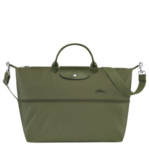 Le Pliage Green Travel bag expandable Forest – Recycled canvas