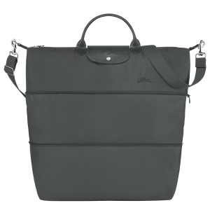 Le Pliage Green Travel bag expandable Graphite – Recycled canvas