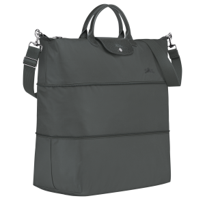 Le Pliage Green Travel bag expandable Graphite – Recycled canvas