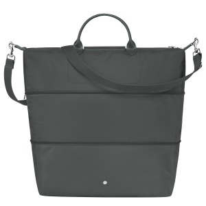 Le Pliage Green Travel bag expandable Graphite – Recycled canvas