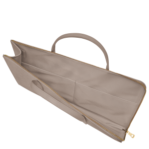 Le Foulonné S Briefcase Turtledove – Leather