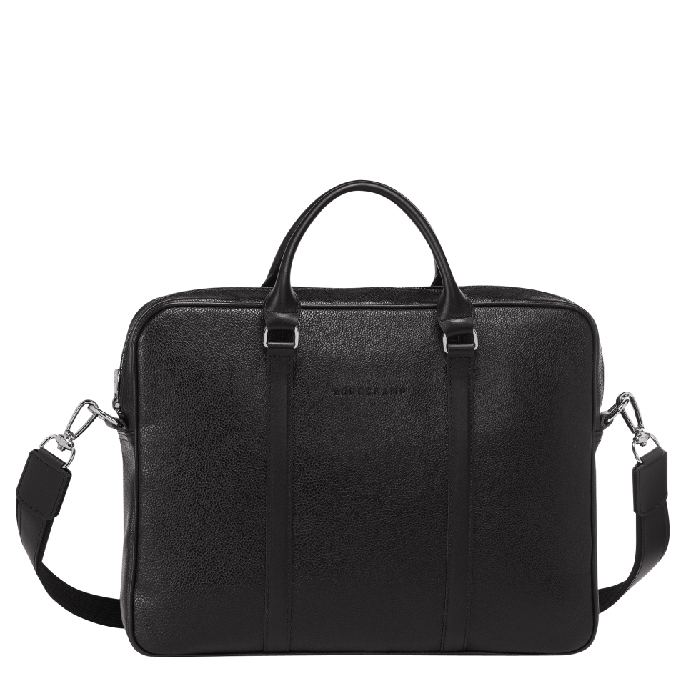 Le Foulonné XS Briefcase Black - Leather