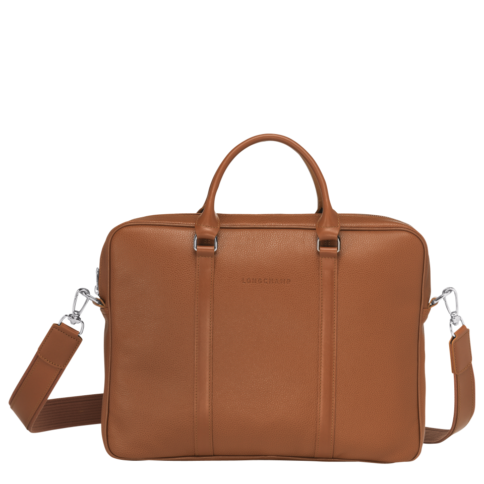 Le Foulonné XS Briefcase Caramel - Leather