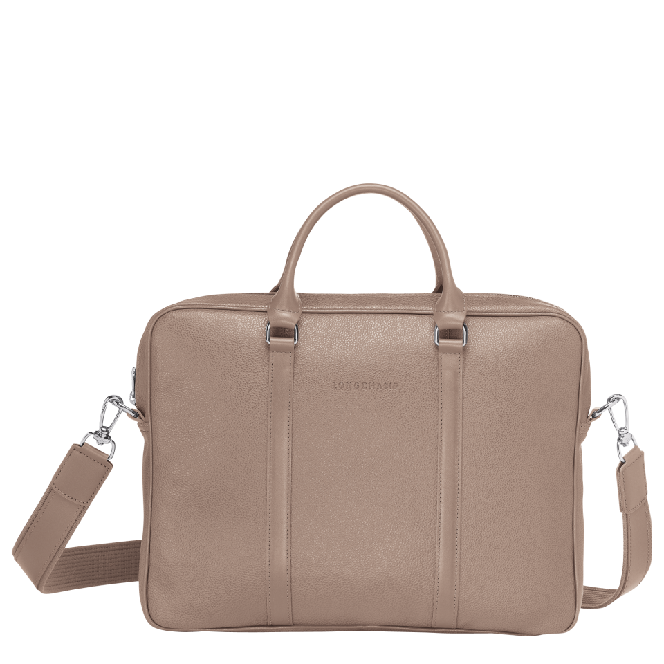Le Foulonné XS Briefcase Turtledove - Leather