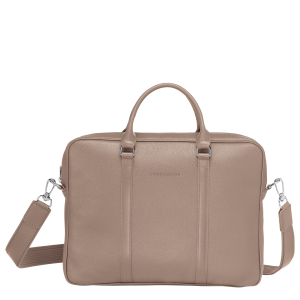 Le Foulonné XS Briefcase Turtledove – Leather