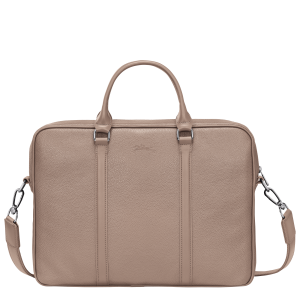 Le Foulonné XS Briefcase Turtledove – Leather