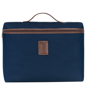 Boxford S Briefcase Blue – Recycled canvas
