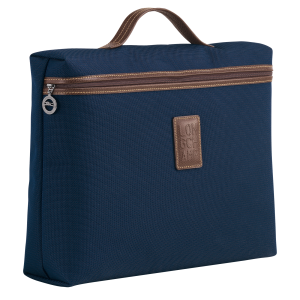 Boxford S Briefcase Blue – Recycled canvas