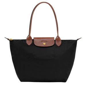 Le Pliage Original M Tote bag Black – Recycled canvas
