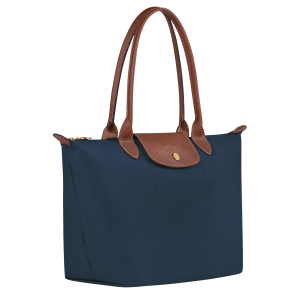 Le Pliage Original M Tote bag Navy – Recycled canvas