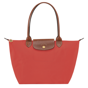 Le Pliage Original M Tote bag Tomato – Recycled canvas