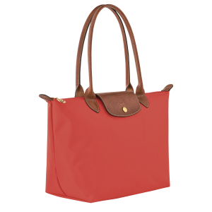 Le Pliage Original M Tote bag Tomato – Recycled canvas