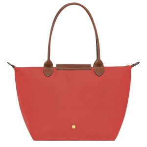 Le Pliage Original M Tote bag Tomato – Recycled canvas
