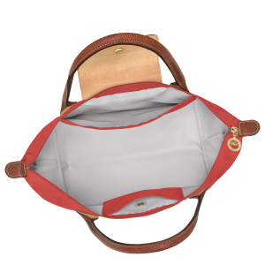 Le Pliage Original M Tote bag Tomato – Recycled canvas