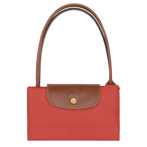 Le Pliage Original M Tote bag Tomato – Recycled canvas