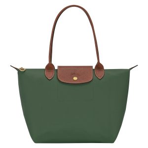 Le Pliage Original M Tote bag British Green – Recycled canvas
