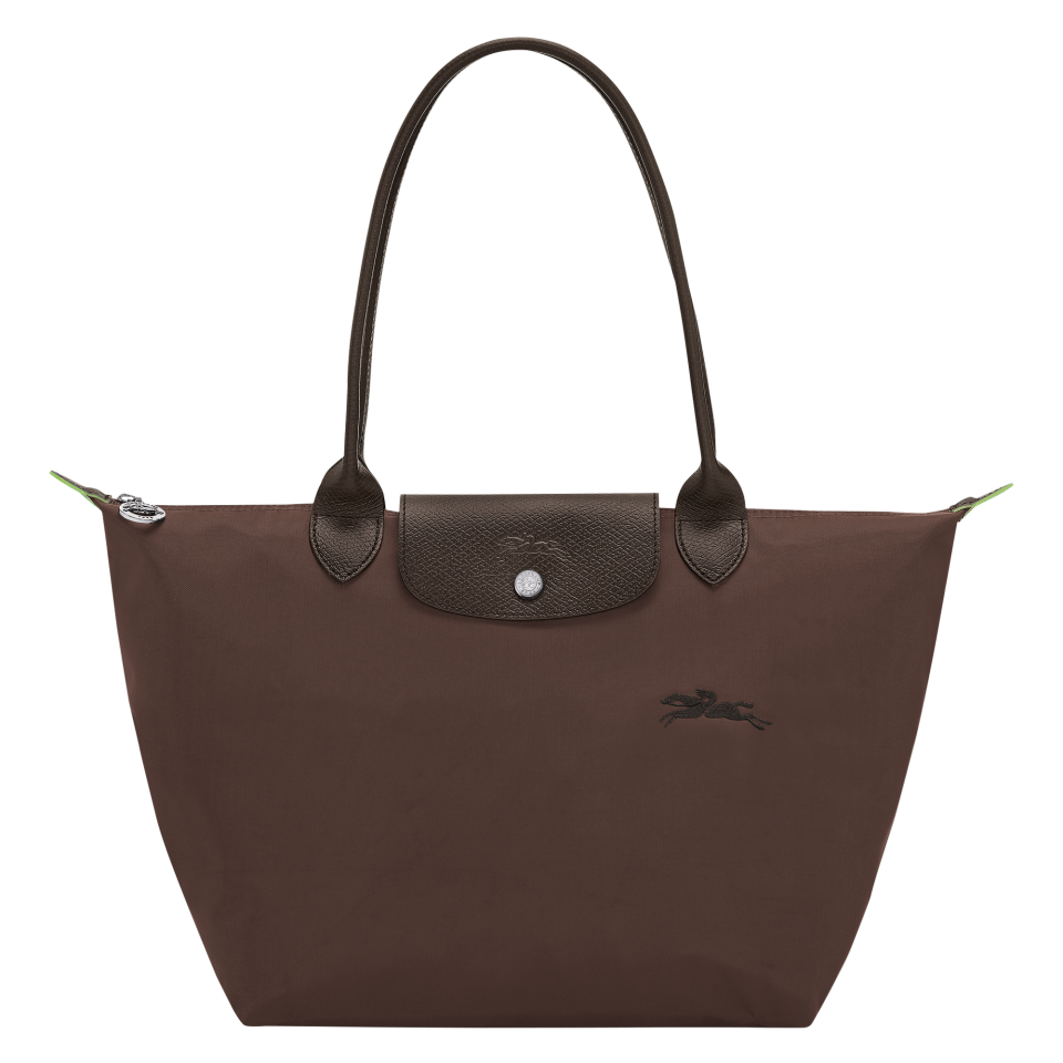 Le Pliage Green M Tote bag Mocha - Recycled canvas