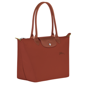 Le Pliage Green M Tote bag Chestnut – Recycled canvas