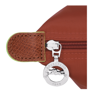 Le Pliage Green M Tote bag Chestnut – Recycled canvas