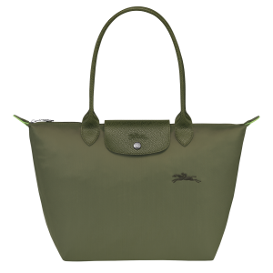 Le Pliage Green M Tote bag Forest – Recycled canvas