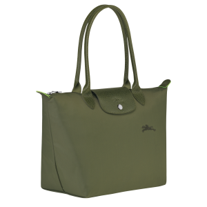 Le Pliage Green M Tote bag Forest – Recycled canvas