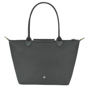 Le Pliage Green M Tote bag Graphite – Recycled canvas