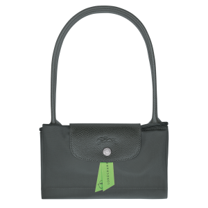 Le Pliage Green M Tote bag Graphite – Recycled canvas