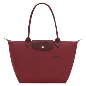 Le Pliage Green M Tote bag Pomegranate – Recycled canvas