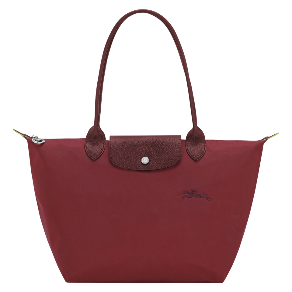 Le Pliage Green M Tote bag Pomegranate - Recycled canvas