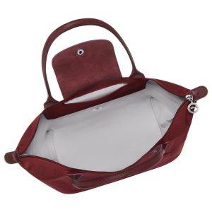 Le Pliage Green M Tote bag Pomegranate – Recycled canvas