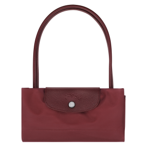 Le Pliage Green M Tote bag Pomegranate – Recycled canvas