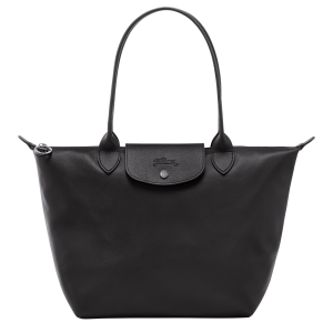 Le Pliage Xtra M Tote bag Black – Leather