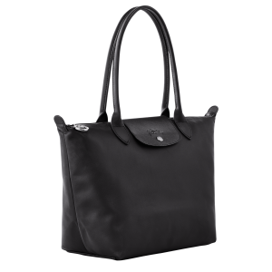 Le Pliage Xtra M Tote bag Black – Leather