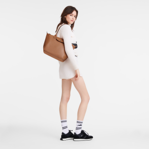 Le Pliage Xtra M Tote bag Cognac – Leather