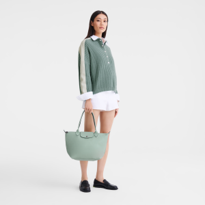 Le Pliage Xtra M Tote bag Vervain – Leather