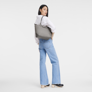Le Pliage Xtra M Tote bag Turtledove – Leather