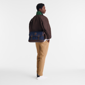 Boxford L Crossbody bag Blue – Recycled canvas